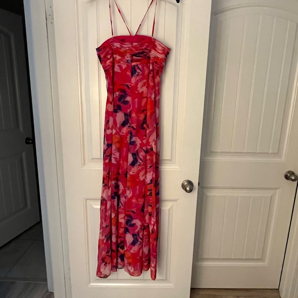 Aqua Vibrant Pink Dress